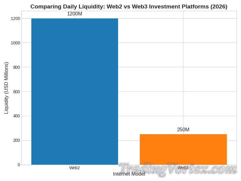 Web2 vs Web3 Daily Liquidity (2026)