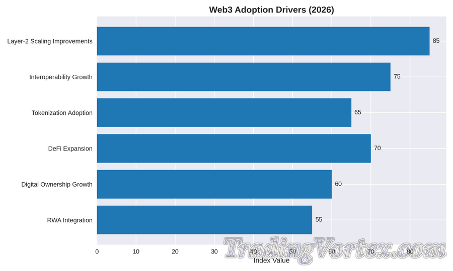 Web3 Adoption Drivers in 2026: Scaling, Interoperability, Tokenization, DeFi, Digital Ownership, and RWAs