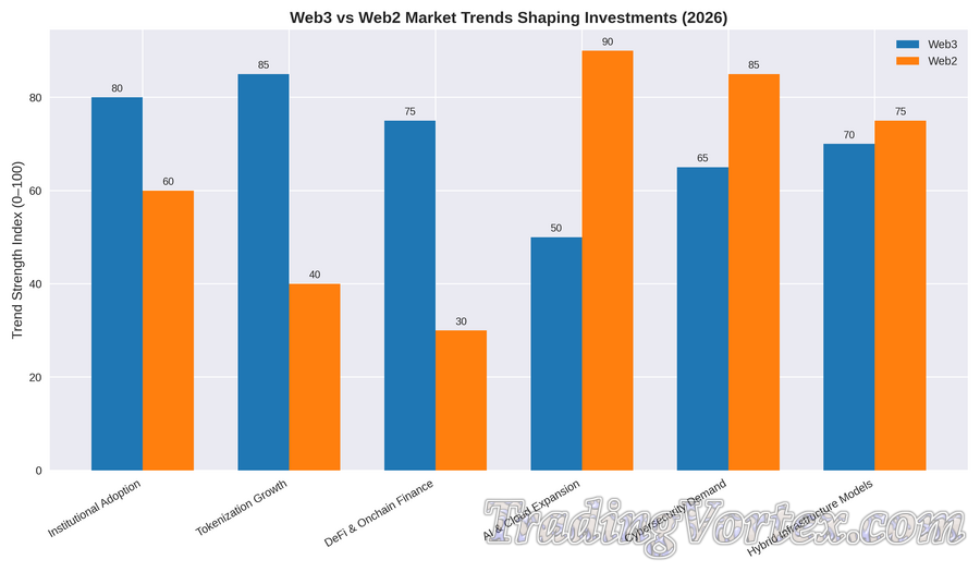 Web3 vs Web2 Market Trends Shaping Investments (2026)