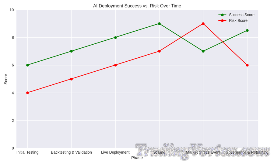 AI Deployment Success vs. Risk Over Time AI Deployment Success vs. Risk Over Time