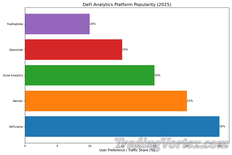 DeFi Analytics Platform Popularity (2025)