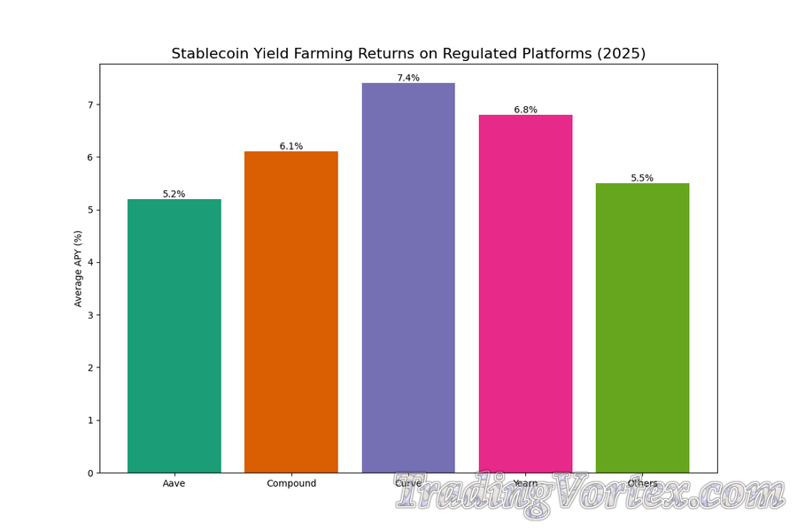 Stablecoin Yield Farming Returns on Regulated Platforms (2025)
