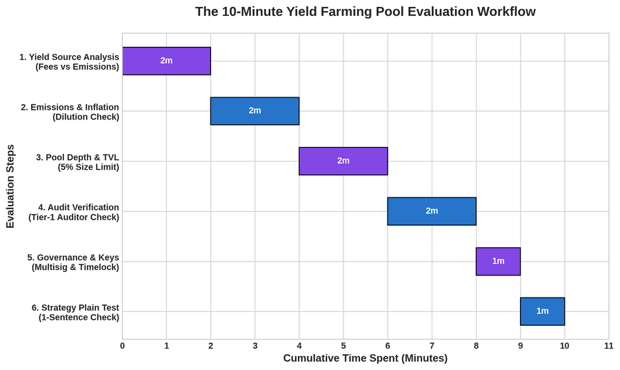 The 10-Minute Yield Farming Pool Evaluation Workflow