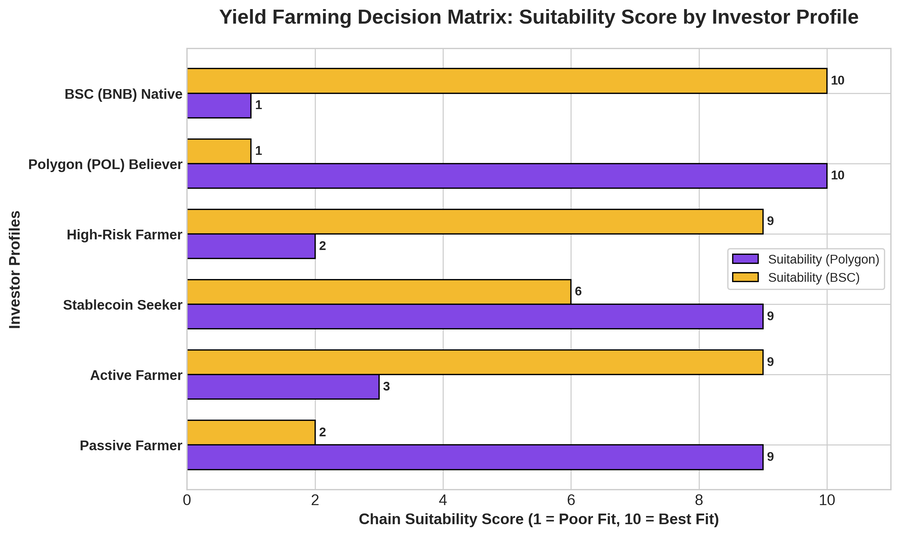 Yield Farming Decision Matrix: Suitability Score by Investor Profile