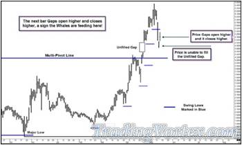 Price Gaps Open Higher And Closes Higher